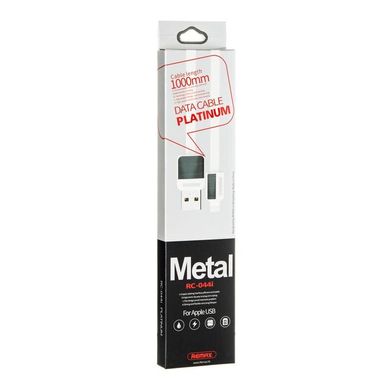 Кабель Lightning to USB Remax Platinum RC-044i 1 метр білий White фото