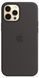 Чехол Silicone Case with Magsafe для Apple iPhone 12 Pro Max Black AAA