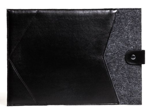 Кожаный чехол Gmakin для Macbook New Air 13 (2018-2020) черный (GM08-13New) Black фото