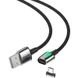 Кабель USB to USB Type-C Baseus (CATXC-B01) магнітний 2 метра чорний Black