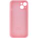 Чехол Silicone Case Full Camera Protective AA для Apple iPhone 13 Light pink