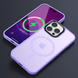 TPU+PC чохол металлические кнопки с MagSafe цветной для Apple iPhone 13 Pro Max ліловий Lilac