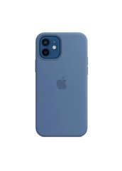 Чехол силиконовый soft-touch ARM Silicone Case для iPhone 12/12 Pro синий Alaskan Blue фото