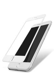 Защитное стекло для iPhone 7 Plus/8 Plus Baseus Silk screen (SGAPIPH8N-TG02) 0,2mm ультратонкое белая рамка White фото
