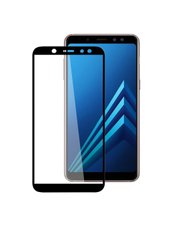 Защитное стекло для Samsung A6 Plus (2018) CAA 3D с закругленными краями черная рамка Black фото