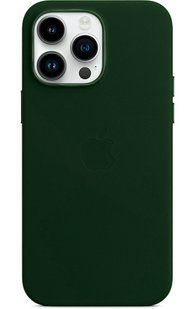 Чехол Leather Case with Magsafe для Apple iPhone 13 Pro Max Sequoia green AAA фото