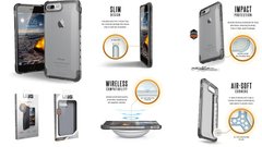 Чехол противоударный UAG Folio Plyo для iPhone 6 Plus/6s Plus/7 Plus/8 Plus прозрачный ТПУ+пластик Ice фото