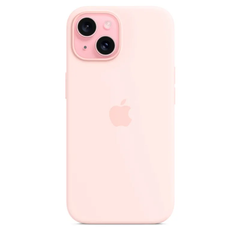 Чохол Apple Silicone case with MagSafe для iPhone 15 Light Pink AAA фото
