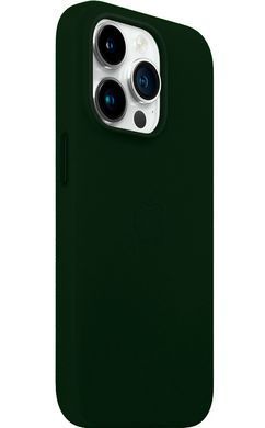 Чехол Leather Case with Magsafe для Apple iPhone 13 Pro Max Sequoia green AAA фото