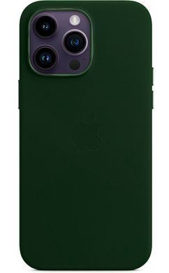 Чехол Leather Case with Magsafe для Apple iPhone 13 Pro Max Sequoia green AAA фото