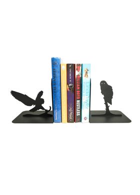 Тримач для книг металевий MetalHomeLab "Полярна сова та орел" чорний Black фото