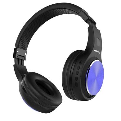 Навушники бездротові вкладиші Awei A600BL Bluetooth з мікрофоном чорні Black фото