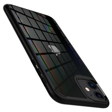 Чохол протиударний Spigen Original Ultra Hybrid для iPhone 11 матовий чорний ТПУ + скло Matte Black фото