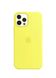 Чохол силіконовий soft-touch ARM Silicone Case для iPhone 12/12 Pro жовтий Flash фото