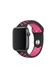 Ремінець Nike Band для Apple Watch 38/40mm силіконовий чорний+рожевий спортивний ARM Series 5 4 3 2 1 black/pink фото