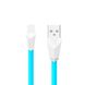 USB Cable Remax (OR) Aliens RC-30i Lightning Blue/White 1m (5-067)