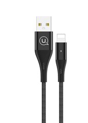 Кабель Lightning to USB Usams U4 1,2 метри Black (US-SJ207) фото
