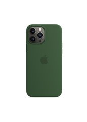 Чехол силиконовый soft-touch Apple Silicone case для iPhone 13 Pro Max зеленый Clover Green фото