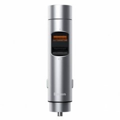 Автомобільний зарядний пристрій Baseus Energy Column Car Wireless MP3 Charger 3.1A Dark Grey фото