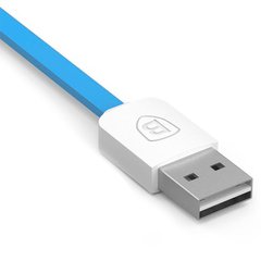 Кабель Lightning to USB Baseus (CAAPIH6-ND32) 1 метр синій + білий Blue / White фото