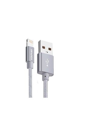 Кабель Lightning to USB Awei CL-988 0,2 метри Silver фото