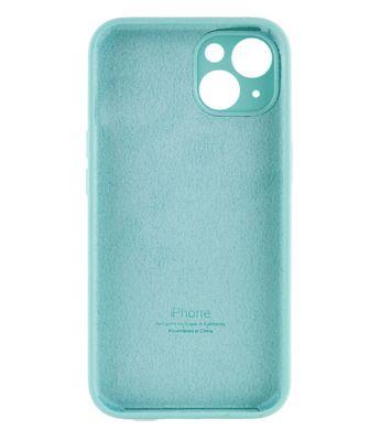 Чохол Silicone Case Full Camera Protective (AA) для Apple iPhone 13 (Бірюзовий / Marine Green) фото