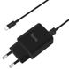 Мережевий зарядний пристрій Hoco C62A 2 порту USB швидка зарядка 2.1A СЗУ чорне Black + USB Cable MicroUSB, Черный