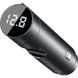 Автомобільний зарядний пристрій Baseus Energy Column Car Wireless MP3 Charger 3.1A Dark Grey