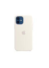Чехол силиконовый soft-touch Apple Silicone case для iPhone 12/12 Pro белый White фото