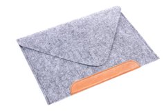 Фетровый чехол-конверт Gmakin для Macbook New Air 13 (2018-2020) серый (GM10-13New) Gray фото