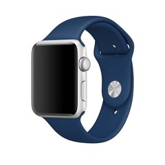 Ремешок Sport Band для Apple Watch 42/44mm силиконовый синий спортивный ARM Series 6 5 4 3 2 1 Blue Cobalt фото