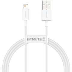 Кабель Baseus Cafule Cable USB to Lightning 1м White Белый фото