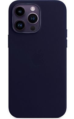 Чехол Leather Case with Magsafe для Apple iPhone 13 Pro Dark cherry фото