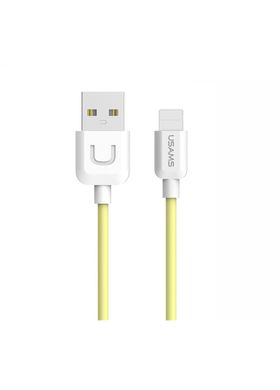 USB Кабель Lightning Usams U-Turn Yellow (US-SJ097) 1m фото