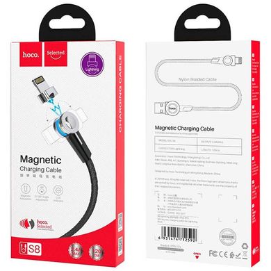 USB Cable Hoco S8 Magnetic Type-C Black 1m фото