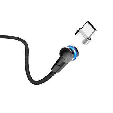 Кабель USB to USB Type-C Hoco S8 магнітний 1 метр чорний Black фото