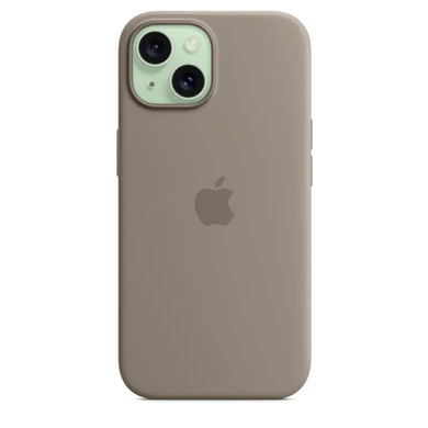 Чохол Apple Silicone case with MagSafe для iPhone 15 Clay AAA фото