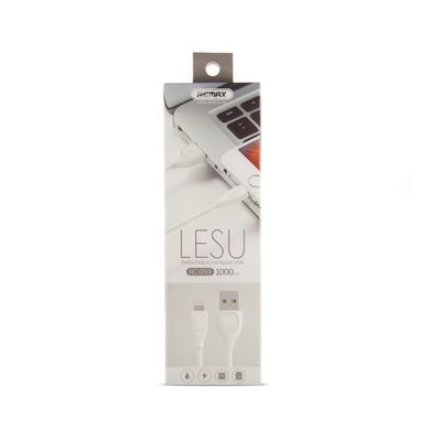 Кабель USB Remax Lesu Lightning White (RC-050i) фото