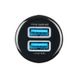 Автомобільний зарядний пристрій LDNIO 2 порту USB швидка зарядка 3.1A АЗП чорне Black + USB Cable iPhone 5 (DL-C23)