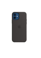 Чехол силиконовый soft-touch Apple Silicone case для iPhone 12/12 Pro черный Black фото