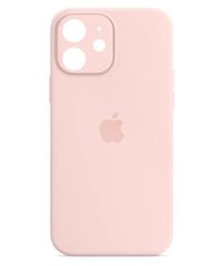 Чохол Silicone Case Full Camera Protective (AA) для Apple iPhone 12 (Рожевий/ Chalk Pink) фото
