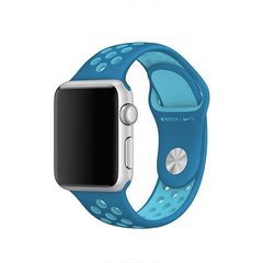 Ремешок силиконовый Nike для Apple Watch 38/40 mm (blue/blue) фото