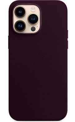 Чохол Leather Case with Magsafe для Apple iPhone 14 Pro Max Midnight Blue AAA фото