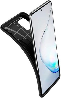 Чехол противоударный Spigen Original Rugged Armor для Samsung Galaxy Note 10 Lite матовый черный Matte Black фото