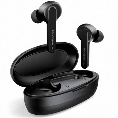 Навушники бездротові вакуумні SoundPeats True Capsule Bluetooth з мікрофоном чорні Black фото