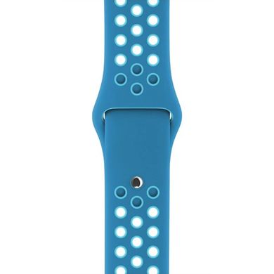 Ремінець силіконовий Nike для Apple Watch 38/40 mm (blue/blue) фото