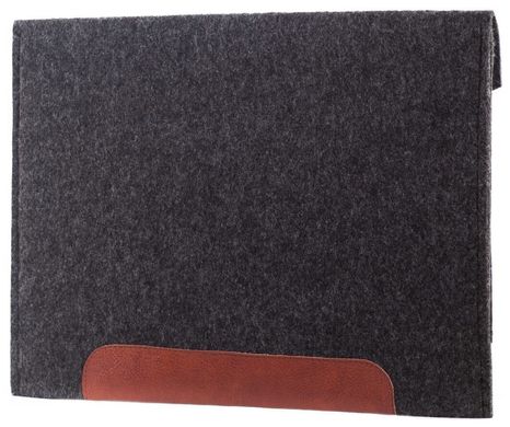 Фетровый чехол-конверт Gmakin для Macbook New Air 13 (2018-2020) черный (GM11-13New) Black фото