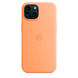 Чехол Apple Silicone case with MagSafe для iPhone 15 Orange Sorbet AAA