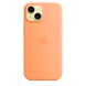Чехол Apple Silicone case with MagSafe для iPhone 15 Orange Sorbet AAA