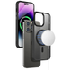 TPU+PC чохол Metal Buttons with MagSafe Colorful для Apple iPhone 12/12 Pro чорний Black